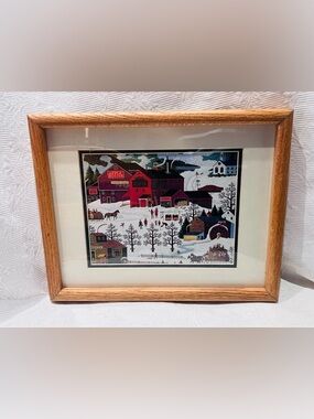 Charles Wysocki "Smoke Creek
Landing" FRAMED Art
Americana Waterwheel 12X15